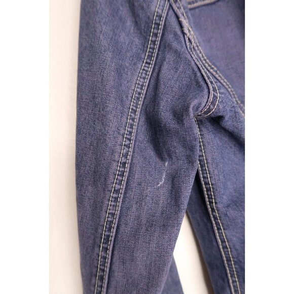 GAP Blue Denim Trucker Jean Jacket Dark Wash Cotton Women's Size XS Extra Small - Picture 10 of 13